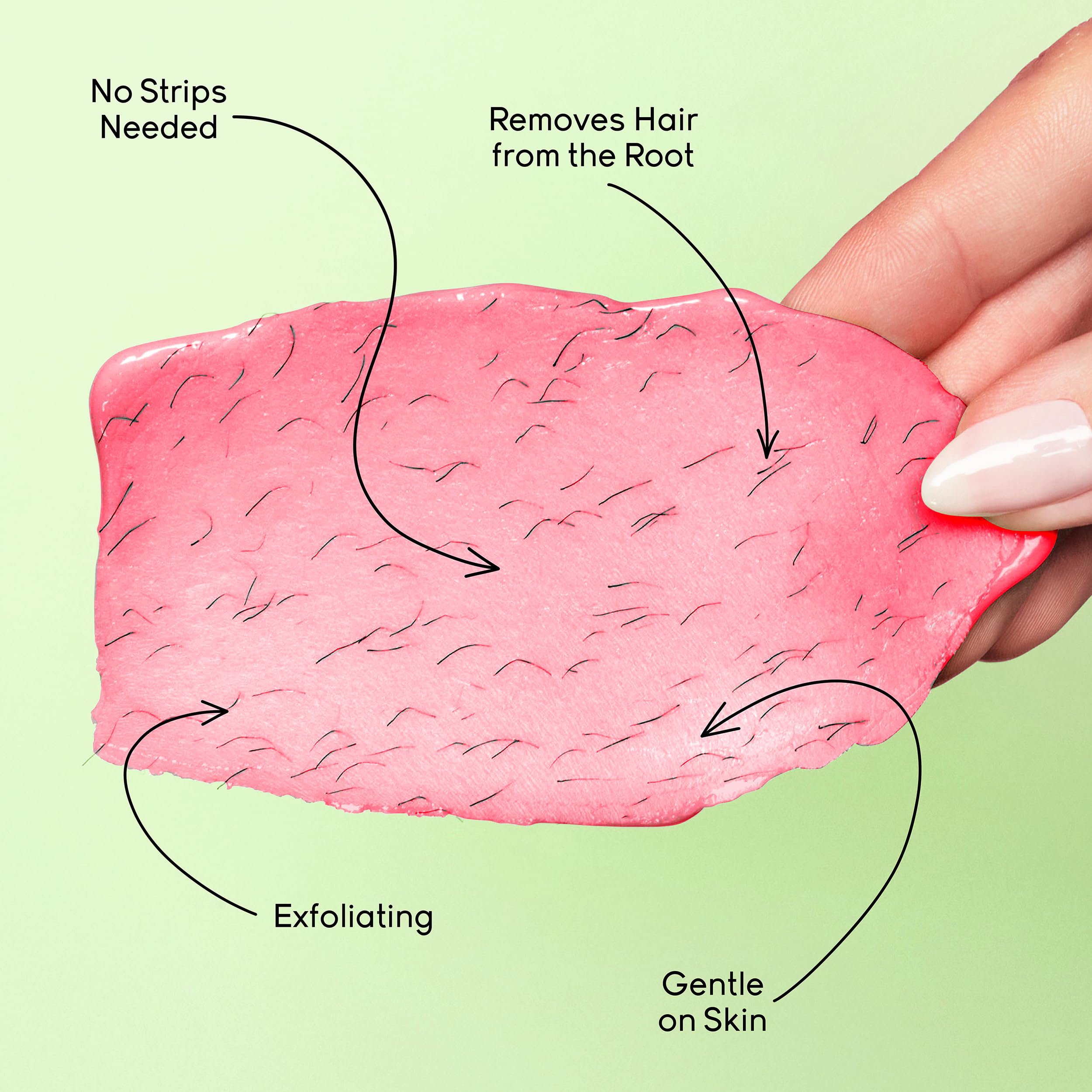 Sliick Hard Wax Beads for Hair Removal, Dragon Fruit - Stripless Wax Beads for Face, Body, & Sensitive Skin, 8 oz
