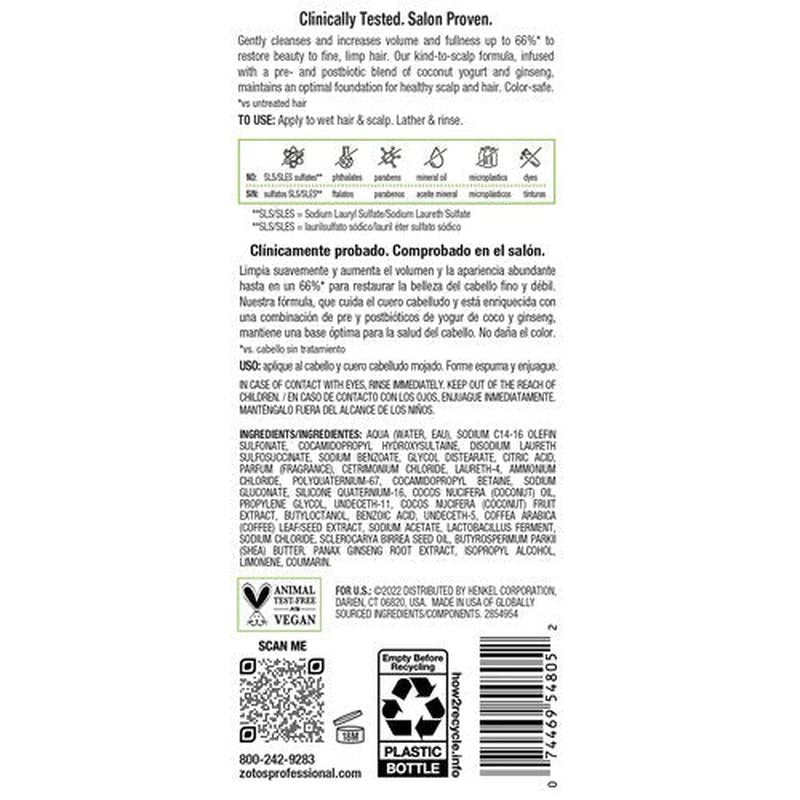 Biotera Ultra Thick & Full Volumizing Shampoo | Fine or Limp Hair | Microbiome Friendly | Vegan & Animal Test Free | Paraben & Sulfate Free | Color-Safe | 32 Fl Oz