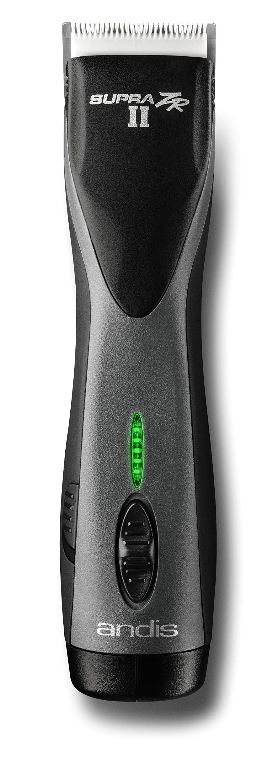 Andis 79005 Supra ZR II Cordless Rechargeable Hair & Beard Trimmer, Detachable Blade Clipper, Lithium-Ion Powerful Battery, Black - Pack of 1