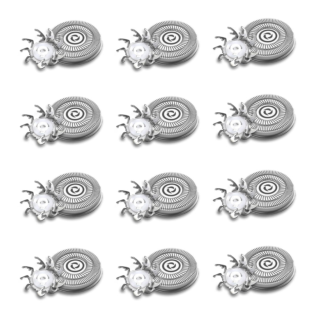 Head Shaver Replacement Heads Compatible with Sk-ull Shaver Pitbull Gold PRO, Pitbull Silver PRO, Palm, Pitbull Platinum PRO, Electric Razor Replacement head for Superior Shaving (12 PACKS)
