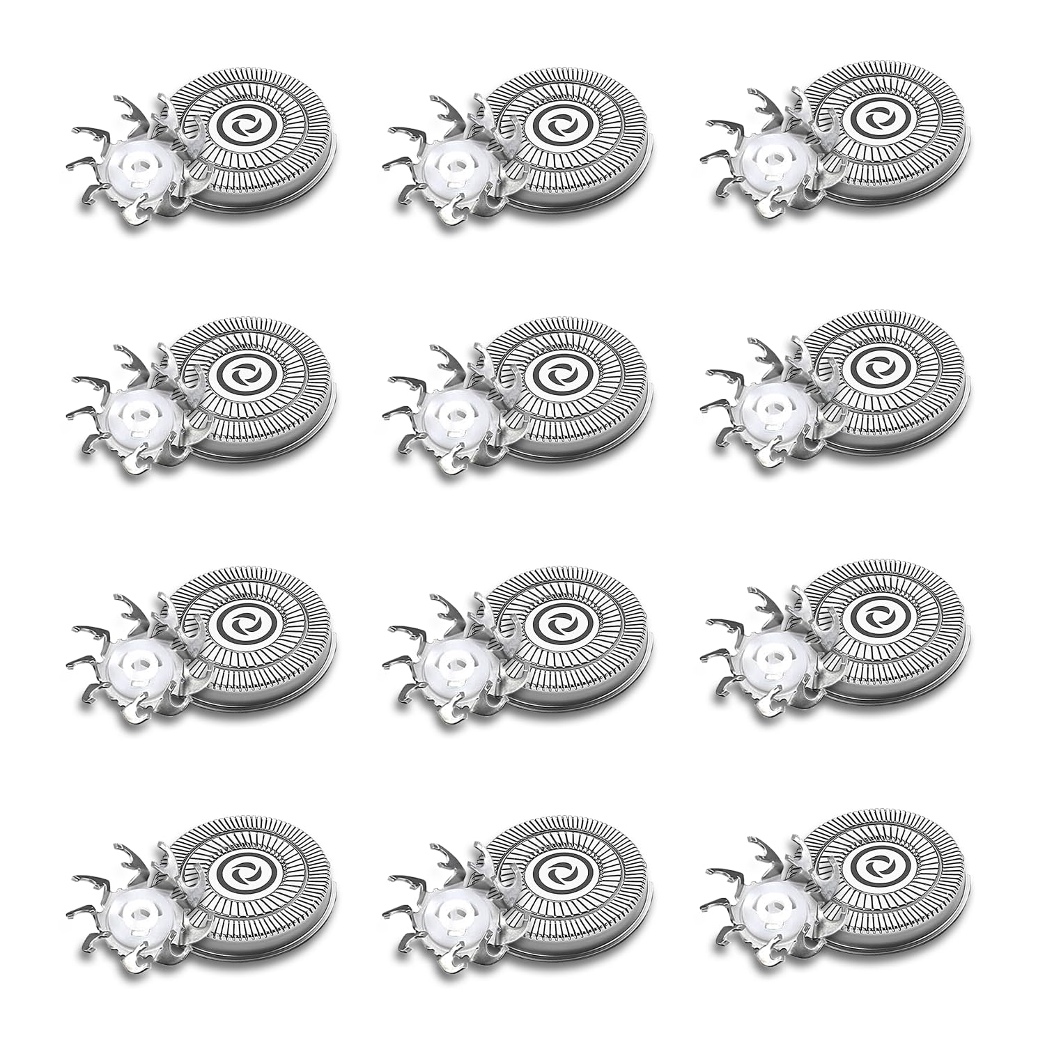 Head Shaver Replacement Heads Compatible with Sk-ull Shaver Pitbull Gold PRO, Pitbull Silver PRO, Palm, Pitbull Platinum PRO, Electric Razor Replacement head for Superior Shaving (12 PACKS)