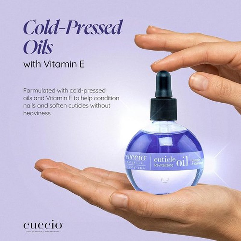 Cuccio Naturale Revitalizing Cuticle Oil - Lightweight Lavender & Chamomile Hydrating Formula, 2.30 Fl Oz