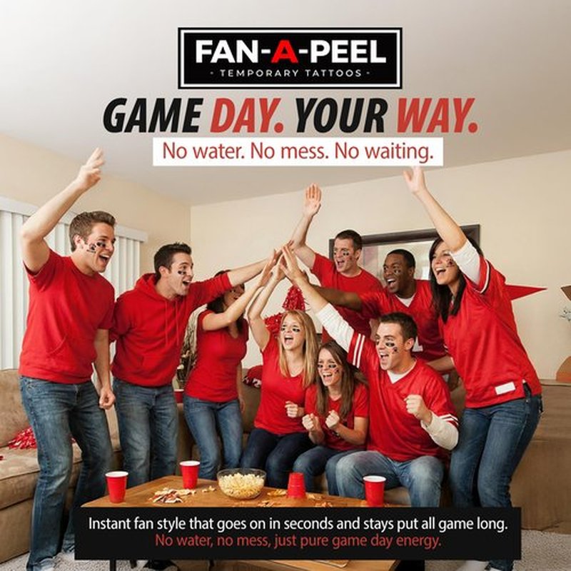Fan-A-Peel Duke Waterless Temporary Tattoos - Hypoallergenic Peel and Stick Waterproof Temporary Tattoos - Officially Licensed