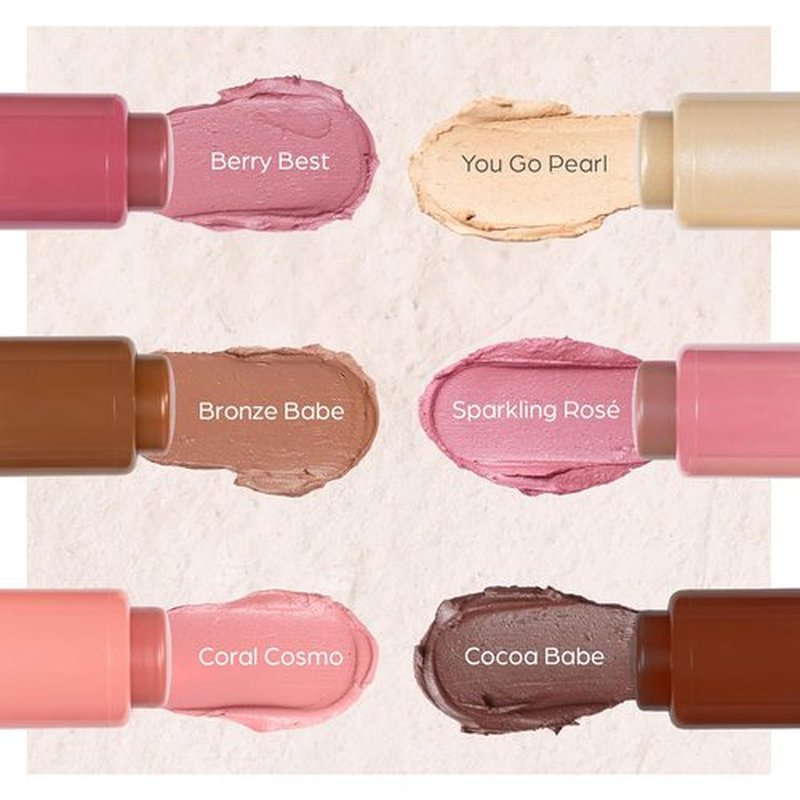 PÜR MINERALS Silky Tint Creamy Makeup Stick - Multitasking Lip & Cheek Color with Peptides for a Natural Glow
