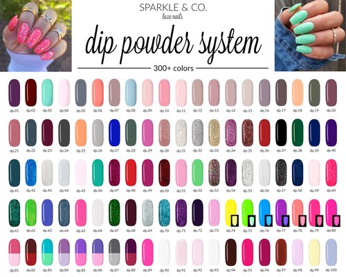 Sparkle & Co. Dip Powders – dp.310 I Can Buy Myself Flowers (Opal & Foil Dip) 1 Ounce Dipping Powder Jar For Manicure DIY Spring Shade, No Lamp Needed