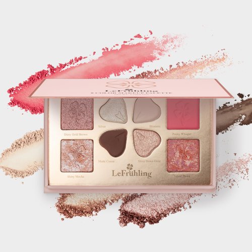 Lefruhling All in one Full Size Travel-Friendly Baked Makeup Palette,High Pigmented Long Lasting, glitter Shimmer Matte,Bronzer Blush Highlighter and Eyeshadows