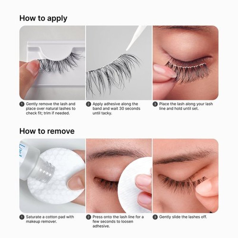 KISS Lash Couture LuXtensions Collection False Eyelashes, Flat Lash Technology, Super Slim Lash Band, Real Lash Extension Fibers, Reusable, Style ‘Russian Volume', 16mm, 1 Pair Strip Lashes