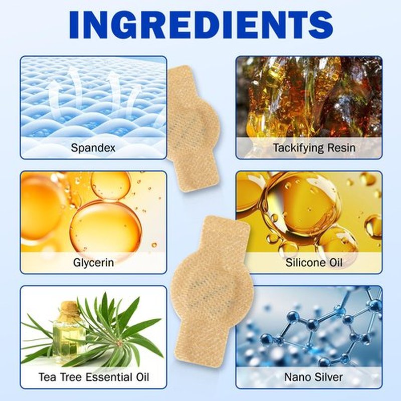Nail Patches 21Pcs, Toenail Care Treatment Extra Strength, 8-Hour Overnight Hydrogel Nail Repair Patches for Damaged Nails, Improve Toenails Texture & Thickening