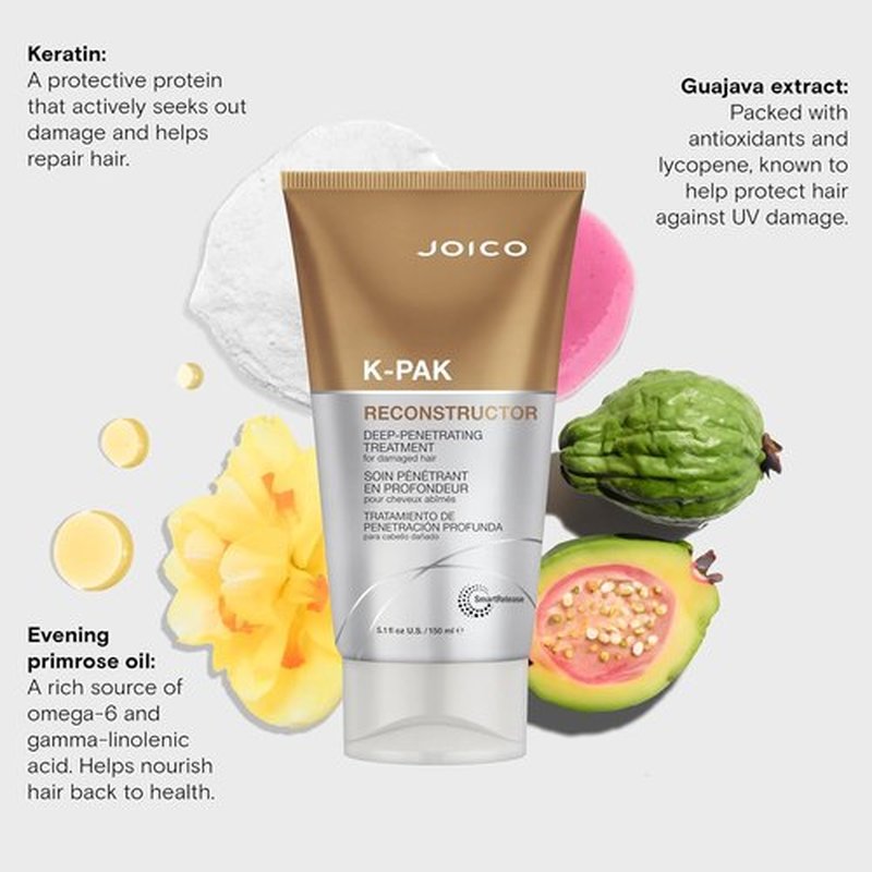 Joico K-PAK Reconstructor Treatment - Deep Repair for Severely Damaged Hair | Strengthen & Fortify Strands with Keratin & Arginine