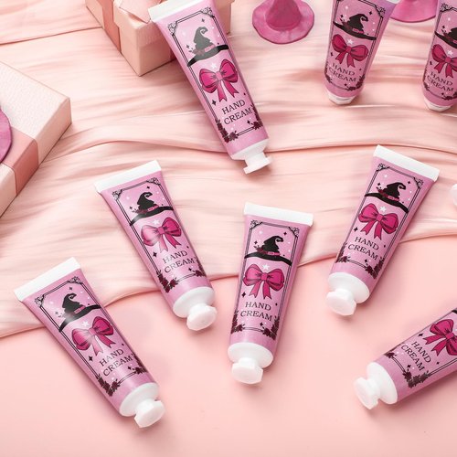 Demissle 48 Pack Witch Party Favors Gifts Bulk for Women Hand Cream Pink and Green Travel Size Hand Lotion Girls Mom Birthday Thanksgiving Nurse Pharmacy Week Appreciation Gifts
