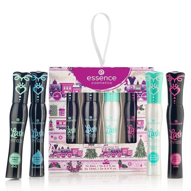Essence Lash Princess Mascara Holiday Gift Set - 4 Vegan & Cruelty-Free Mascaras | Waterproof, Curl & Volume | Perfect Stocking Stuffer for Beauty Lovers