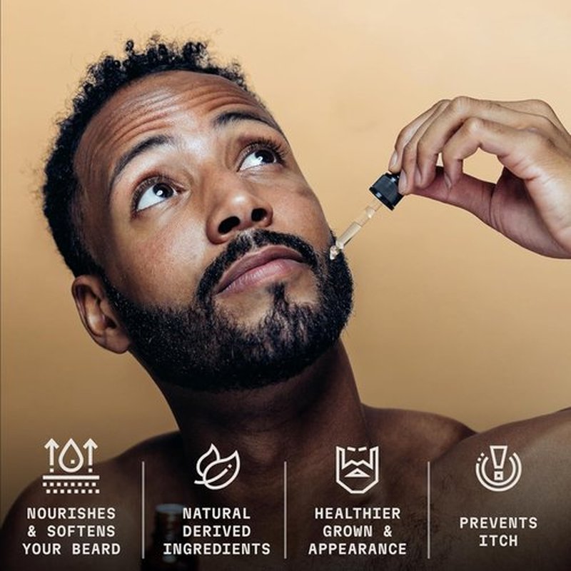 Striking Viking Vanilla Beard Oil - Naturally Derived Conditioner with Argan & Jojoba Oils (2 Oz) for Soft, Moisturized Beards