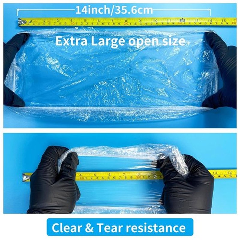 Skiennix Disposable Shower Caps - Extra Large Waterproof Hair Cap for Women | 100PCS, 22 Inch