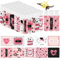 50 Pcs Valentine's Galentine's Day Gifts Lip Balms Bulk for Women Valentines day Lip Care Moisturizing Gift Favors Stuffers Birthday Party Supplies Decorations (pink heart)