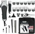 Wahl Clipper USA Deluxe Corded Chrome Pro,Complete Hair and Trimming Kit,Includes Corded Clipper,Cordless Battery Trimmer,and Styling Shears,for a Cut Every Time - Model 79524-5201M,(Pack of 5)