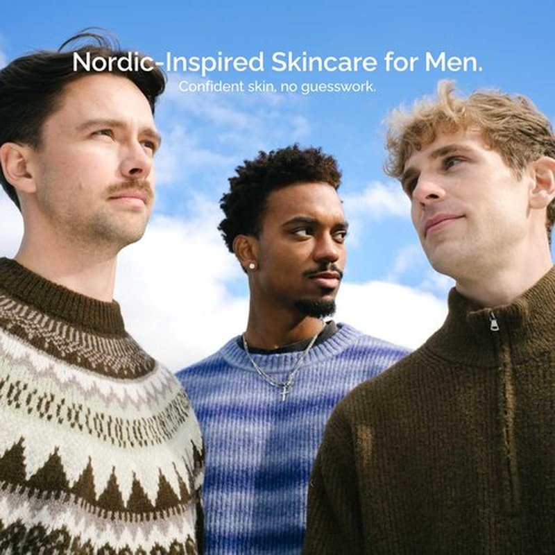 Nordisk Element Men’s Moisturizing Day Cream | Deep Hydration Mens Face Moisturizer with Hyaluronic Acid & Rowan Berry | Lightweight Non-Greasy Face Cream for All Skin Types, Vegan & Clean, 1.7oz