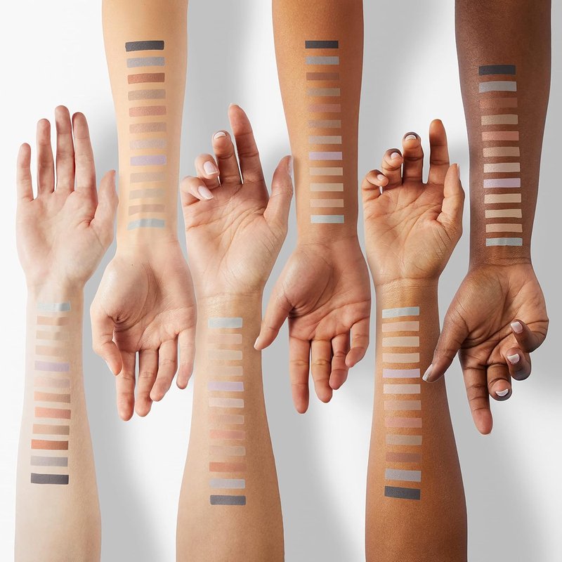 W7 Mighty Mattes Eyeshadow Palette - 12 Long-Lasting Matte Nude Shades for Flawless Makeup