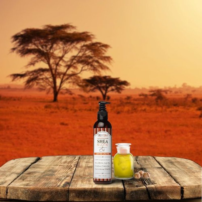 Shea Terra Organics Shea Nilotik’ Oil - Fragrance-Free Daily Moisturizer for Sensitive Skin | 8 oz