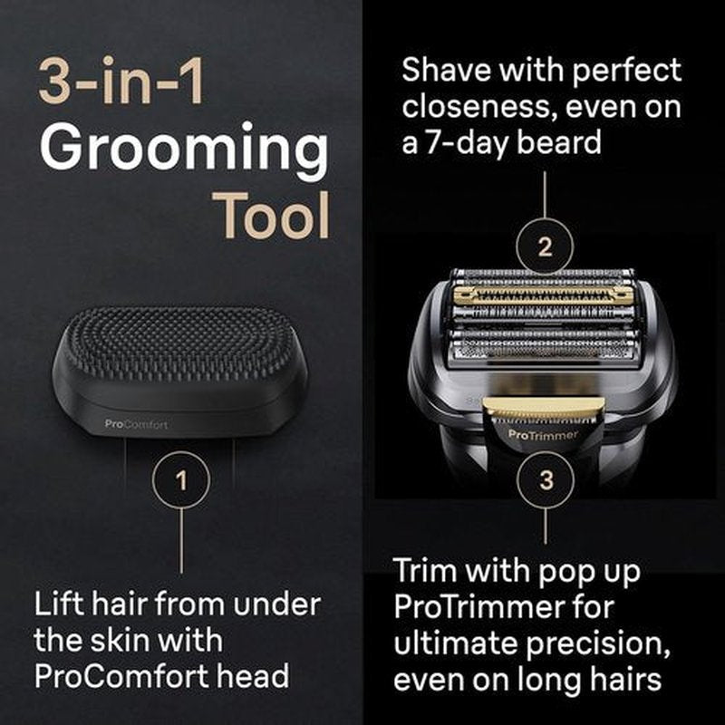 Braun Series 9 PRO+ Electric Shaver - 5 Pro Shave Elements & ProComfort Head | SmartCare Center Included