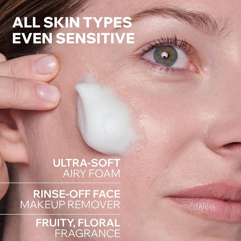 Uriage Face Cleanser - Ultra-Soft Rinse-Off Make-Up Remover with Edelweiss | Soap-Free, Floral Fragrance
