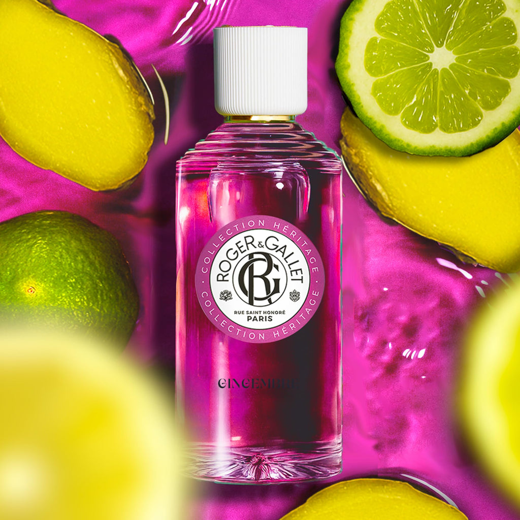 ROGER & GALLET Wellbeing Fragrant Water Spray – Light Eau Fraîche Body Mist with Natural Origin Ingredients, Refreshing Everyday Fragrance for Women (Gingembre - Ginger | 3.3 Oz.)