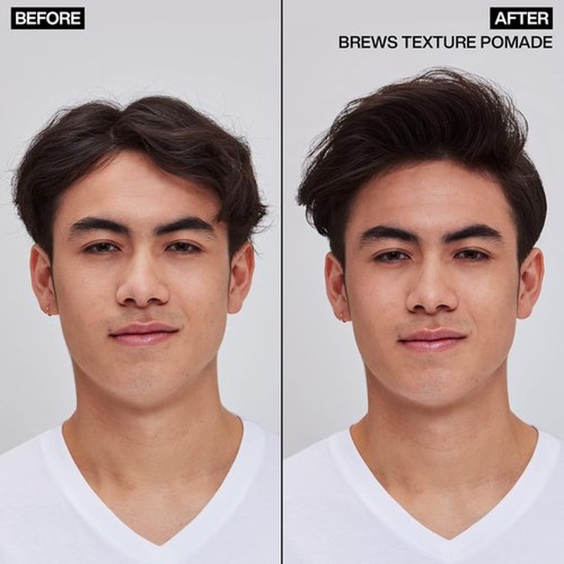 Redken Brews Texture Pomade For Men - Maximum Strong Hold, Natural Matte Finish, All Hair Types