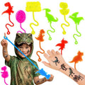 48PCS Dinosaur Party Favors - 24PCS Temporary Tattoos & 24PCS Stick Hands - Perfect Birthday Party Supplies, Goodie Bag Stuffers, Treasure Box Toys, Classroom Prizes, and Student Gifts