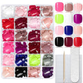 576pc Press on Toenails Women Toe Nails Press ons Nails for Feet, French Tips Toenails Press ons Toes Nail Tips Fake Toenail Glue on Toe Press-on Nail Feet Artificial Acrylic Toes Nail with Glue Tab