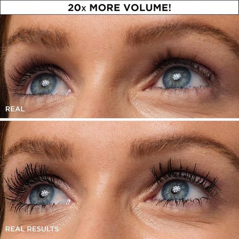 IT Cosmetics Superhero Waterproof Mascara - 24HR Volumizing Formula with Biotin & Peptides - Super Black, 0.3 fl oz