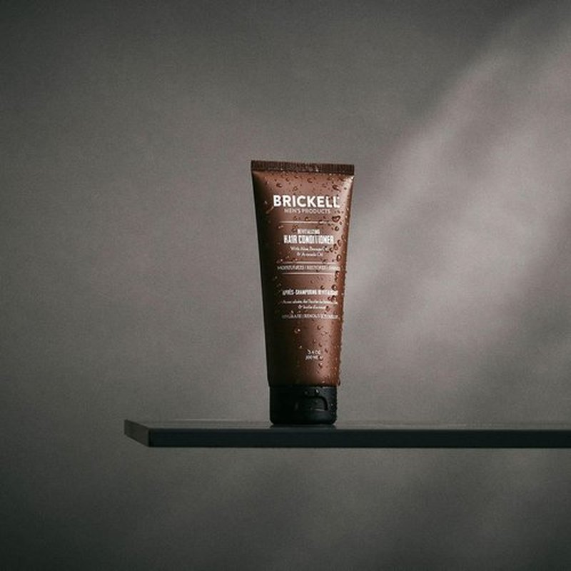 Brickell Men's Revitalizing Hair Conditioner - Natural & Organic Formula for Shine & Moisture | 3.4 Oz