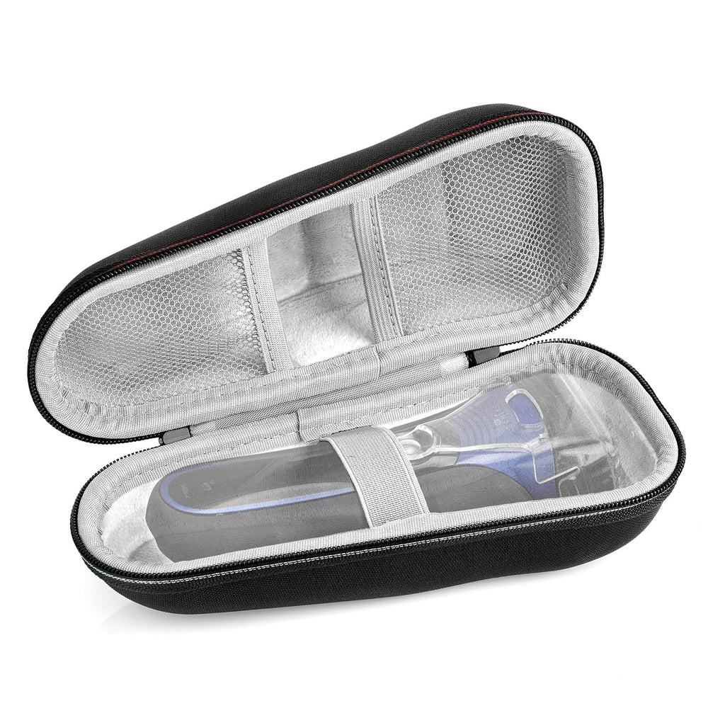 Linkidea Electric Shaver Travel Case, Hard Shell Protective Storage Box, Compatible with Philips Norelco 7000, 3000 Series, Braun Series 3, 7, 9, Razor Carrying Case for Men (Black)