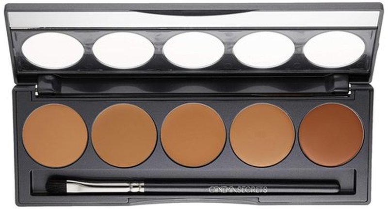 Cinema Secrets Ultimate Foundation Palette - 5-in-1 Buildable Coverage, Long-Wear Matte Finish, Paraben-Free