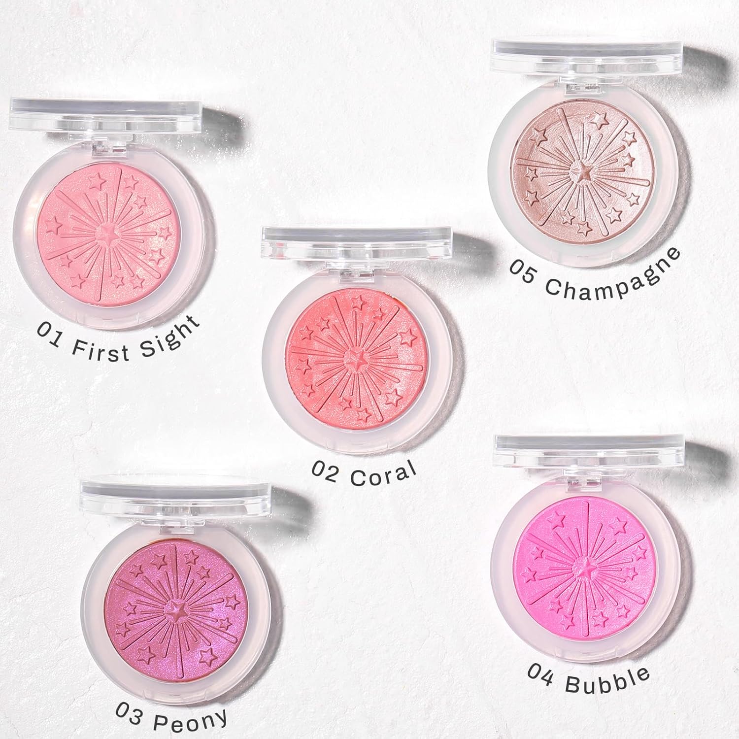 UCANBE Baked Blush Palette - Silky Blendable Powder for a Natural Coral Glow | Long-Lasting Makeup