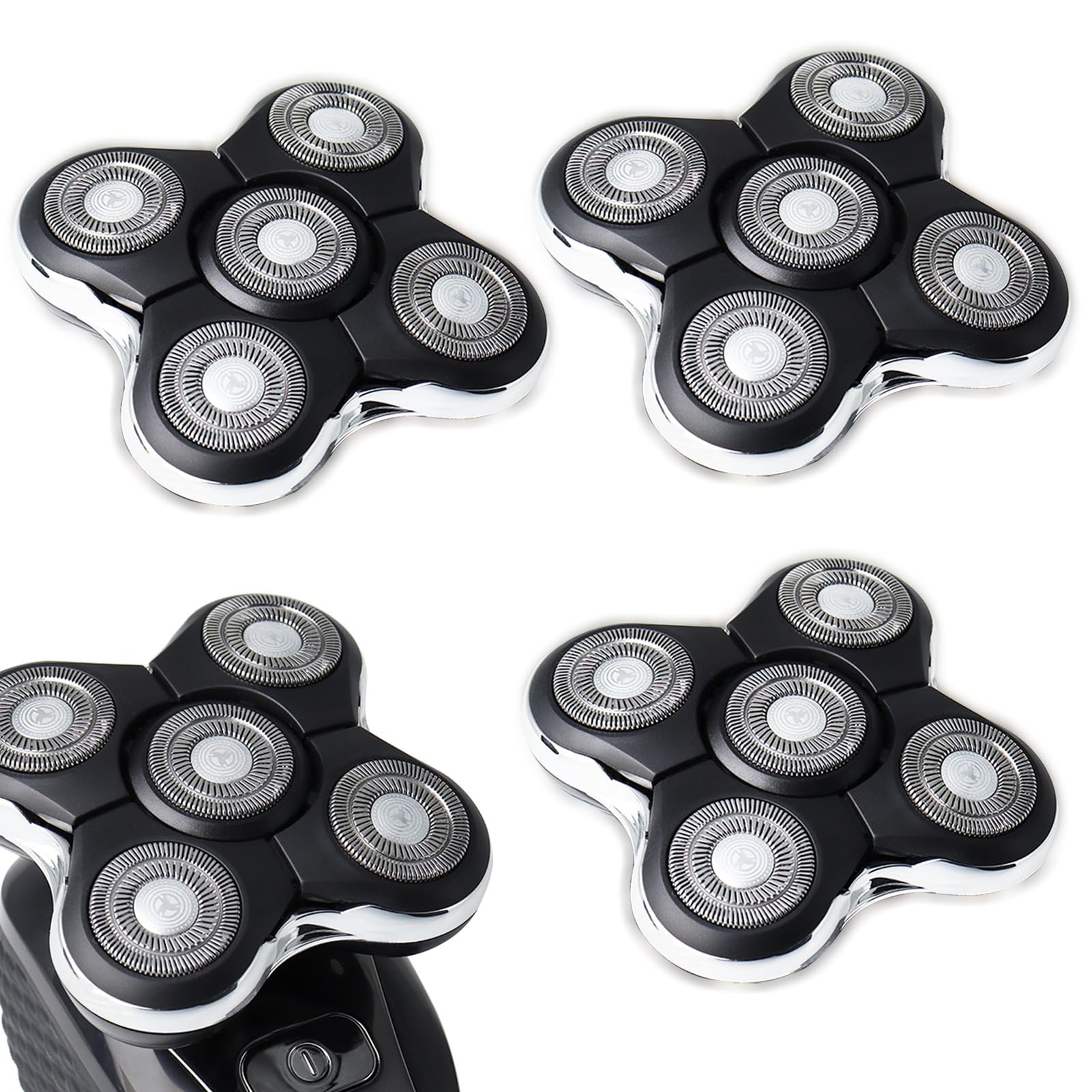 3Pack Blade Pro Replacement Head Compatible with Remington Balder Pro XR7000, 5 Dual Track Shaver Heads for a Smooth and Close Shave with No-Irritation.(Pack of 3)