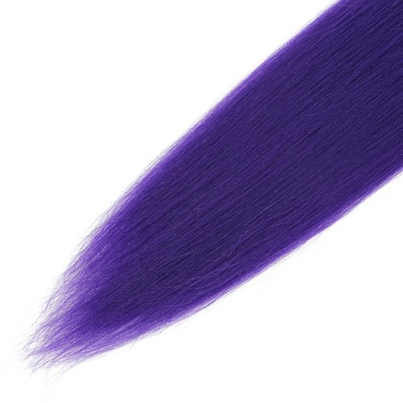 4Packs Long Purple Hair Extensions Pre Stretched Synthetic Braiding hair Extensions for Braids purple Braiding Hair for Stage Party Halloween Cosplay Costume Wigs (Purpl 24 Inch (Packs of 4))