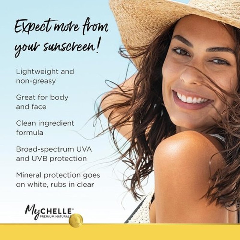 MyCHELLE Dermaceuticals SPF 50 Replenishing Solar Defense Body Lotion - Moisturizing, Reef Safe Sunscreen (6 Fl Oz)