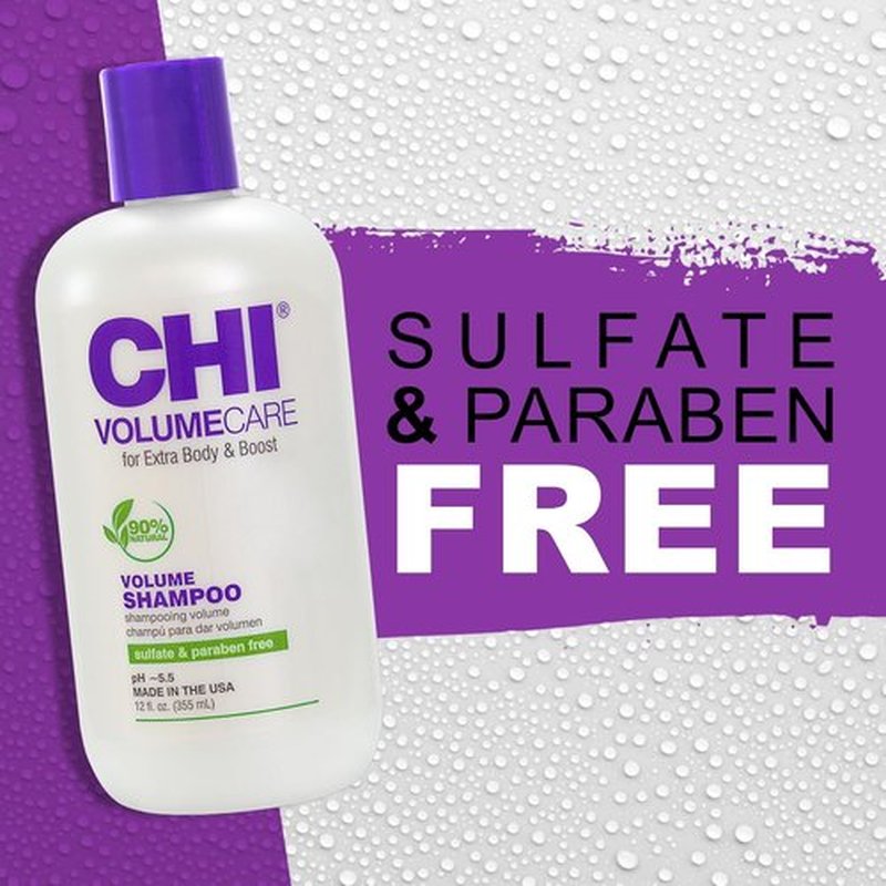 CHI VolumeCare Volumizing Shampoo - Boosts Volume for Thin, Fine Hair | Moisture Balance, 12 Oz
