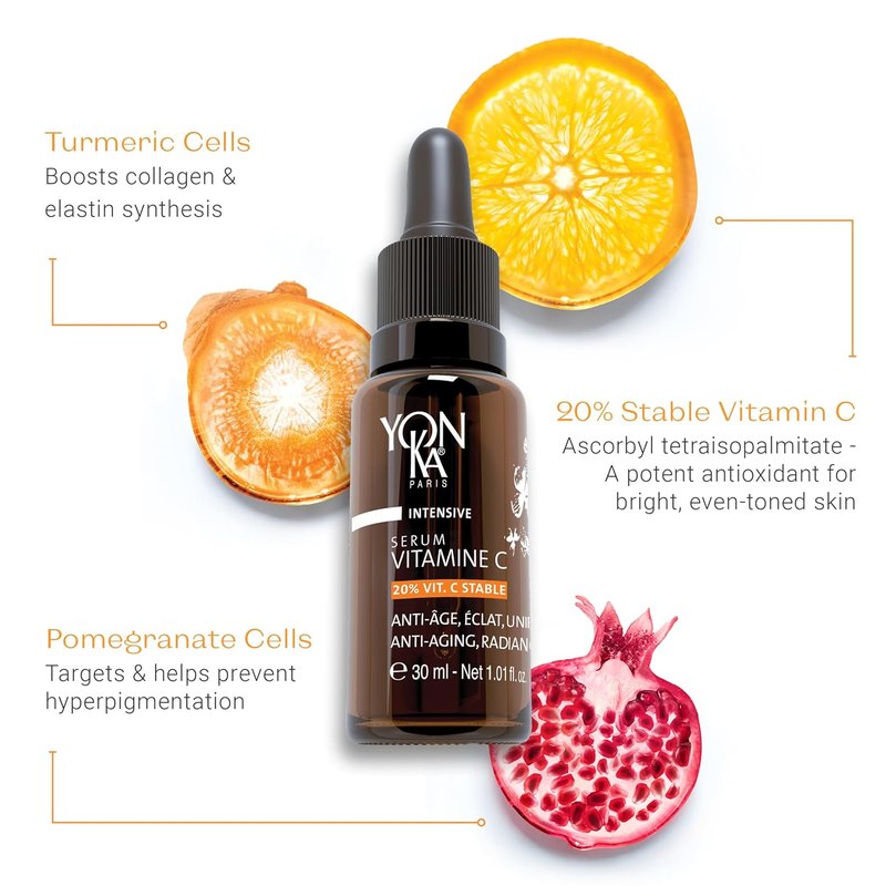 Yon-Ka 20% Vitamin C Serum - Anti-Aging Face Treatment for Even Tone & Firm Skin | 99% Natural Ingredients