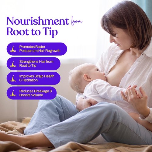 Mama’s Select Postpartum Hair Loss Vitamins – Reduce Shedding, Restore Thickness, Shine, & Strength – Supports Hormonal Balance, Cellular Renewal & Scalp Health – Treatment Is Safe for Breastfeeding