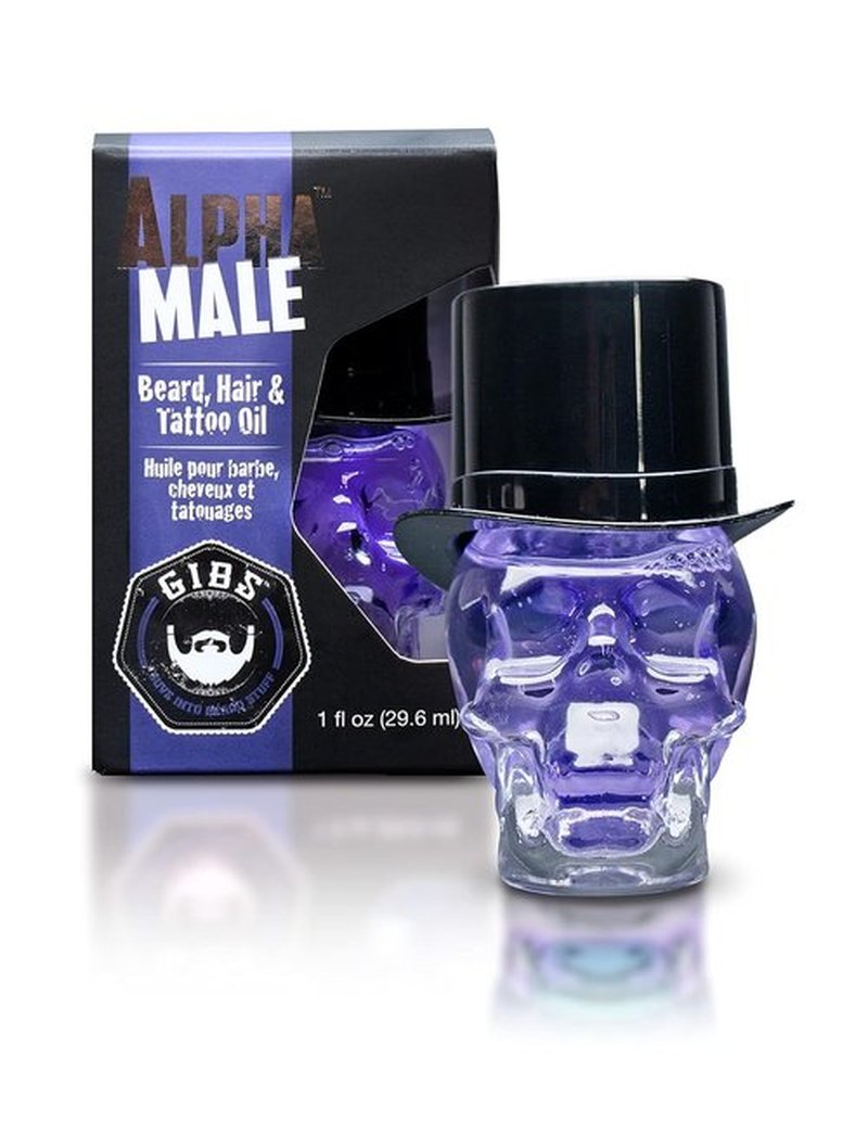 GIBS Grooming - Beard Oil & Tattoo Oil - Softens, Strengthens & Moisturizes Skin - 1 fl oz Travel Size