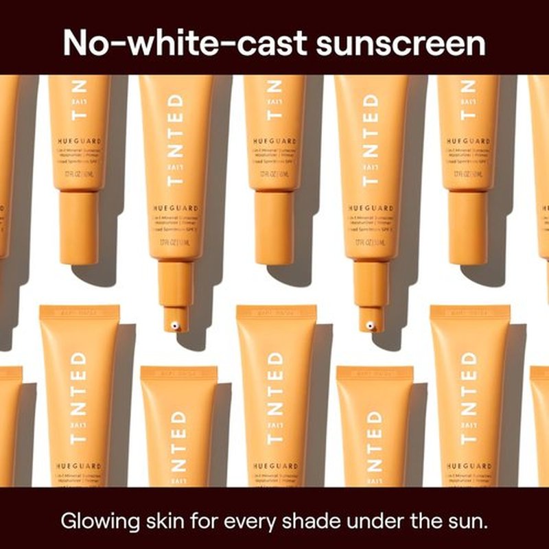 Live Tinted Hueguard® Mineral Sunscreen - 3-in-1 Moisturizer & Primer for Face and Body | SPF 30, 1.7 Fl Oz