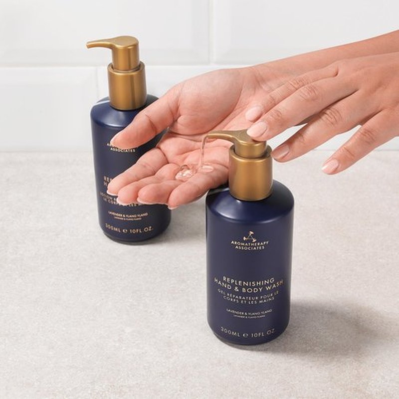 Aromatherapy Associates Balance Replenishing Hand & Body Wash, Moisturizing Liquid Hand Soap & Bath Wash for Women & Men, Hydrating Daily Skincare, 10 fl. oz.