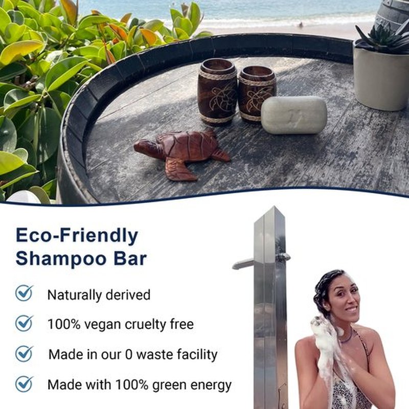 Pacific Spirit Shampoo Bar for Curly & Wavy hair with Coconut Moisturizing and Conditioning - 2 in 1 - Tropical Scent, 3.53 Oz.