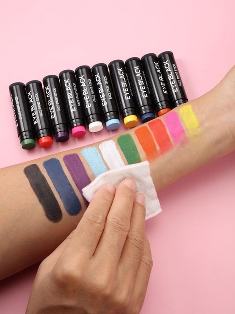 DALVGFN 12 PACK EYE BLACK STICK, Anti-Glare Eyeblack For Baseball Football Softball Lacrosse, Sweat-Proof Eye Black Grease Paint, Game Day Sports Fans Accessories, Smooth & Long Lasting