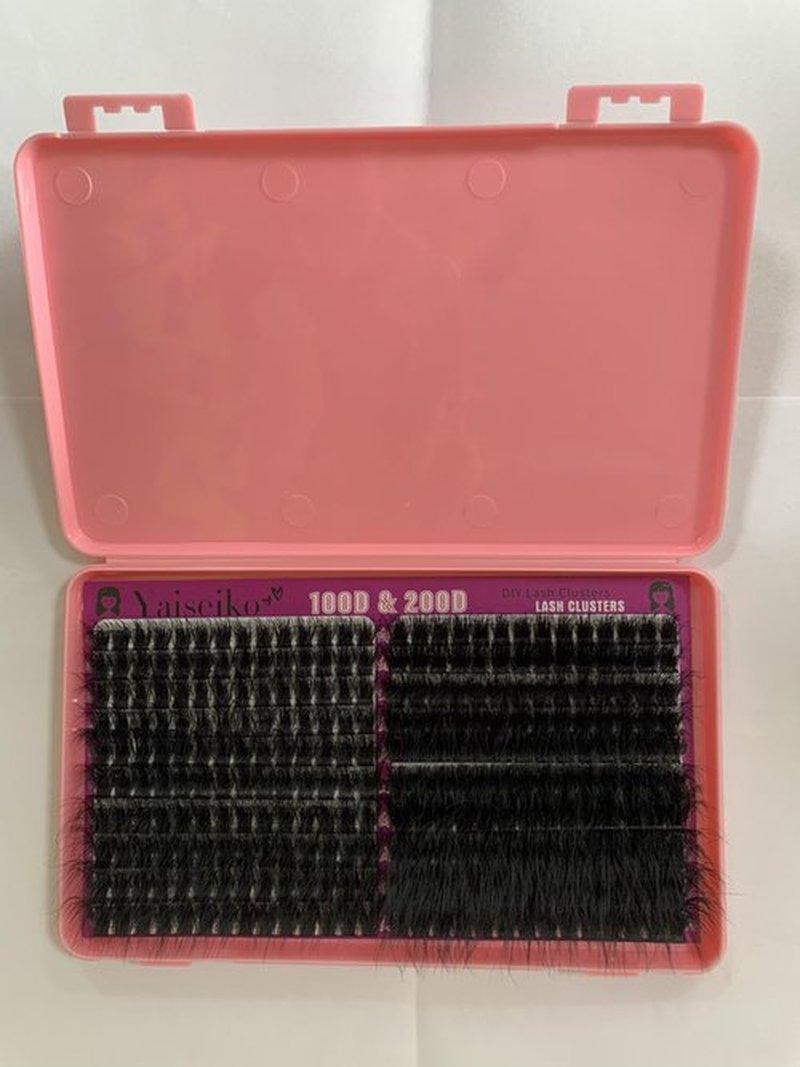 Lash Clusters 100D+200D Thick Eyelash Clusters 12-25mm Wispy Individual Mega Volume Lashes D C Cluster Eyelash Extensions 280Pcs DIY Lash Extension at Home, by Yaiseiko(Plant Fiber)