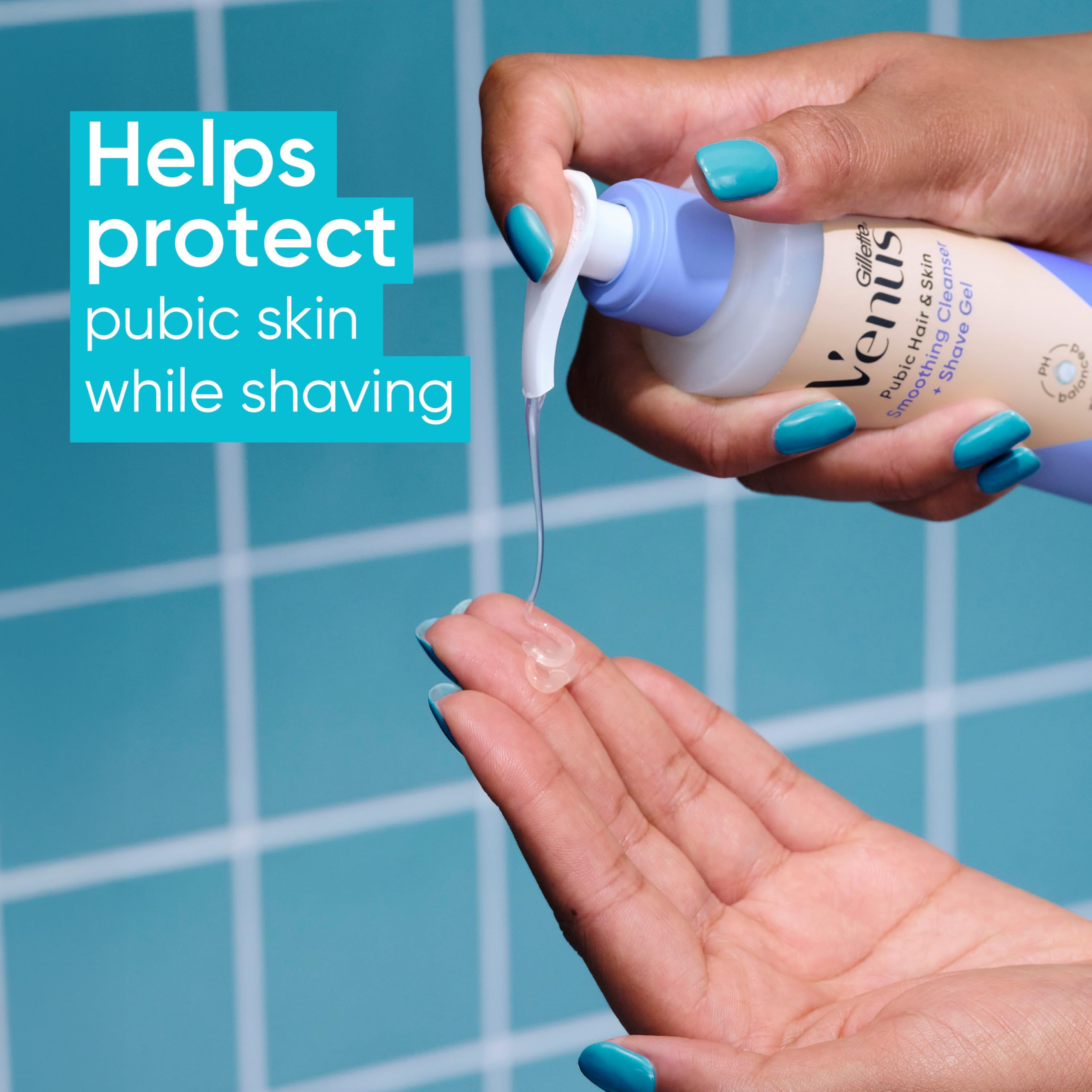 Venus Smoothing Skin Cleanser + Shave Gel for Women, 2-in-1 formula,190ml