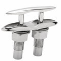 SUNOOM Pull Up Boat Cleats 316 Stainless Steel Hidden Flush Mount 6 Inch Retractable Boat Claet, Marine Cleat Pop Up Boat Cleats,Popup Cleat Yacht Marine Boat Dock Cleats Dock Boat Deck Cleat