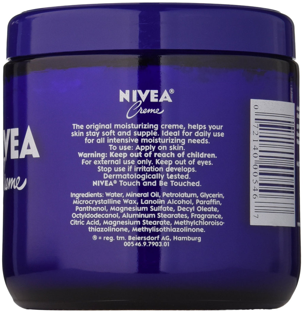 Nivea Body Creme Glass Jar, 13.5 Ounce