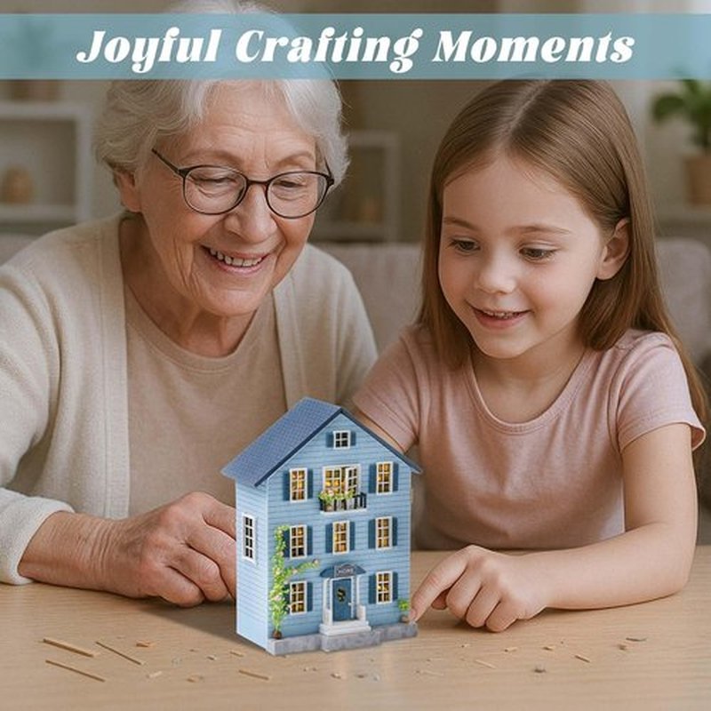 Flever Dollhouse Miniature DIY Kit - Creative Room with Furniture | Perfect Romantic Valentine's Gift