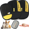 Wortade 3pcs Pet Hair Removal Glove, Efficient Grooming Gloves, 2L1S